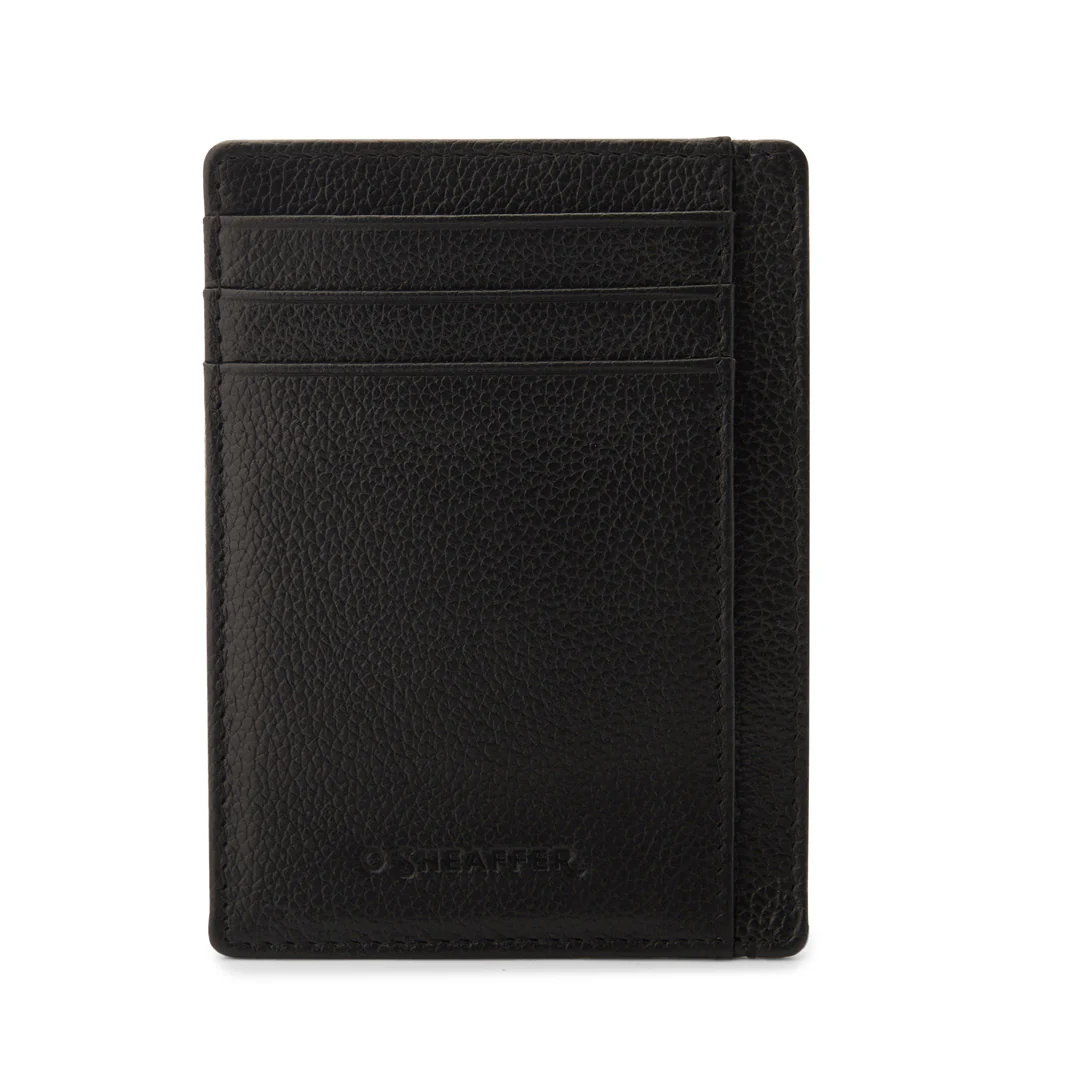 Sheaffer Gift Set ft. Glossy Black 300 Ballpoint Pen with Gold Trims and Credit Card Holder - Image 8