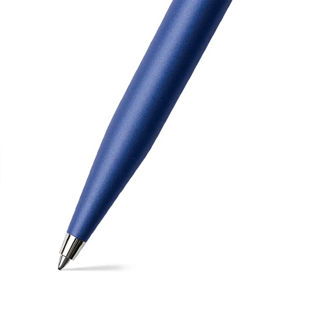Sheaffer Gift Set ft. Neon Blue VFM Ballpoint Pen with Chrome Trims and Small Notebook - Image 6