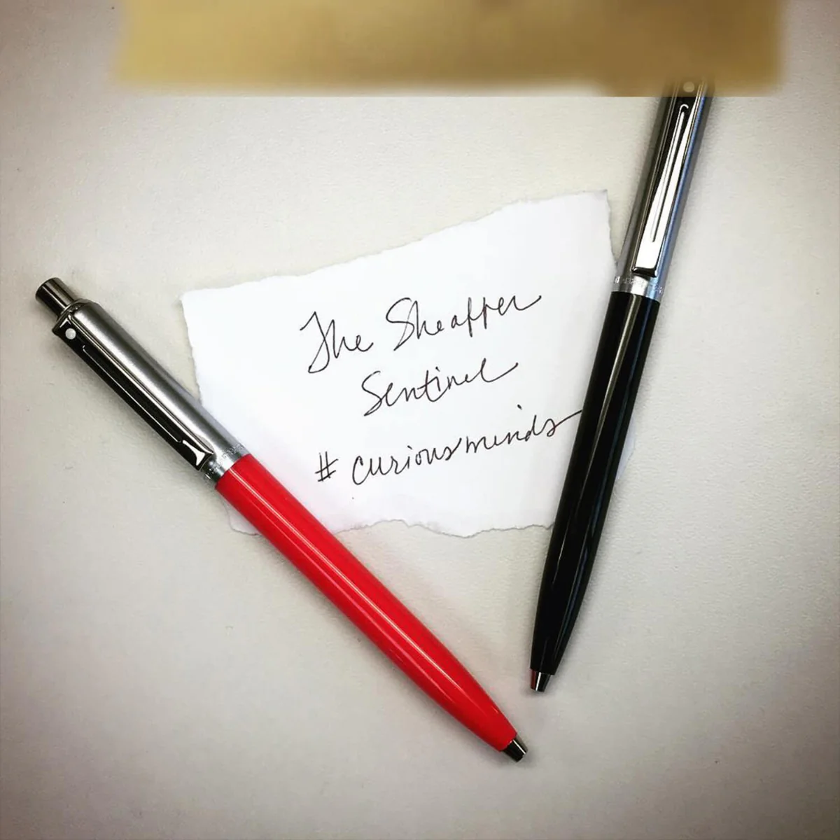 Sheaffer® Sentinel Black and Chrome Ballpoint Pen With Chrome Trims - Image 4