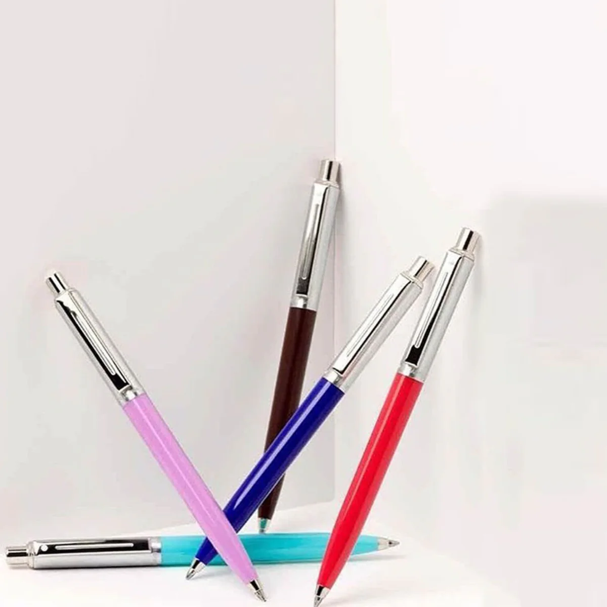 Sheaffer® Sentinel Burgundy and Chrome Ballpoint Pen With Chrome Trims - Image 4